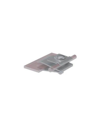 Фальцевый держатель H60 мм для прутка Ø 5-10 мм КМ-Профиль (FD-H60-D5-10) в Петропавловске-Камчатском Монтажные материалы Pintop.ru