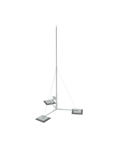 Вольностоящая молниеприемная мачта составная H4,5 м HD КМ-Профиль (VMR-H4.5 HD) в Петропавловске-Камчатском Монтажные материалы Pintop.ru
