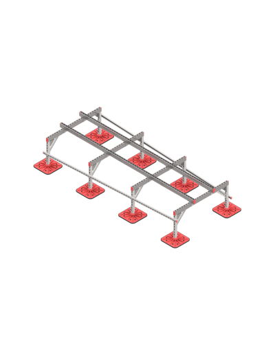 Опорная конструкция для установки оборудования TECHNORAPTOR FOOT 1200х3000 тип 3 КМ-профиль (KM-TR-F-SSEI-1200-3000-3) в Петропавловске-Камчатском Системы видеонаблюдения Pintop.ru
