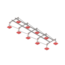 Опорная конструкция для установки оборудования TECHNORAPTOR FOOT 1200х5000 тип 1 КМ-профиль (KM-TR-F-SSEI-1200-5000-1)