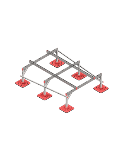 Опорная конструкция для установки оборудования TECHNORAPTOR FOOT 1500х2000 тип 2 КМ-профиль (KM-TR-F-SSEI-1500-2000-2) в Петропавловске-Камчатском Системы видеонаблюдения Pintop.ru