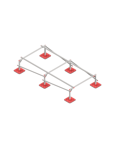 Опорная конструкция для установки оборудования TECHNORAPTOR FOOT 1500х3000 тип 4 HD КМ-профиль (KM-TR-F-SSEI-1500-3000-4 HD) в Петропавловске-Камчатском Системы видеонаблюдения Pintop.ru