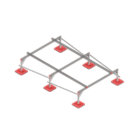 Опорная конструкция для установки оборудования TECHNORAPTOR FOOT 2000х3000 тип 1 КМ-профиль (KM-TR-F-SSEI-2000-3000-1)