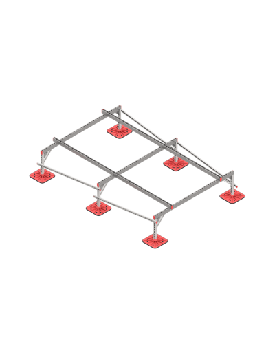 Опорная конструкция для установки оборудования TECHNORAPTOR FOOT 2000х3000 тип 1 КМ-профиль (KM-TR-F-SSEI-2000-3000-1) в Петропавловске-Камчатском Системы видеонаблюдения Pintop.ru