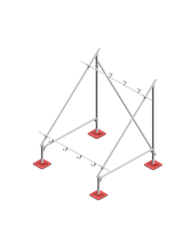 Опорная конструкция для установки солнечной панели/коллектора TECHNORAPTOR FOOT HD КМ-профиль (KM-TR-F-SSfSPI-C HD) в Петропавловске-Камчатском Системы видеонаблюдения Pintop.ru