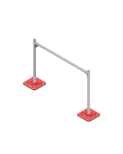Опорная конструкция для горизонтальных прямоугольных воздуховодов и металлических лотков кабеленесущих систем TECHNORAPTOR FOOT 1500х1000 КМ-профиль (KM-TR-F-SSHRAD-1500-1000) в Петропавловске-Камчатском Системы видеонаблюдения Pintop.ru