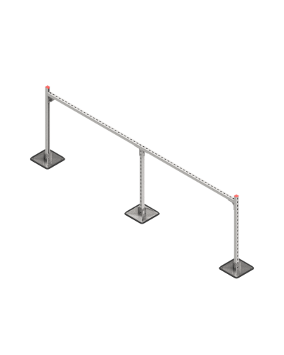 Опорная конструкция для горизонтальных прямоугольных воздуховодов и металлических лотков кабеленесущих систем TECHNORAPTOR STEELFOOT 3000х1000 HD КМ-профиль (KM-TR-STF-SSHRAD-3000-1000 HD) в Петропавловске-Камчатском Системы видеонаблюдения Pintop.ru