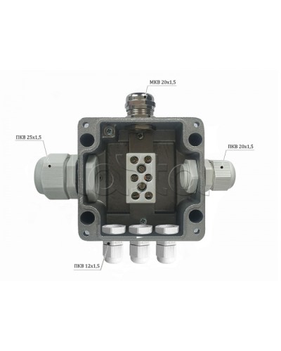 Металлическая коробка соединительная Магнито-контакт МКС 2ВК «МОРОЗ» с датчиком вскрытия корпуса (тампером), IP66/IP68 в Петропавловске-Камчатском Распределительные коробки Pintop.ru