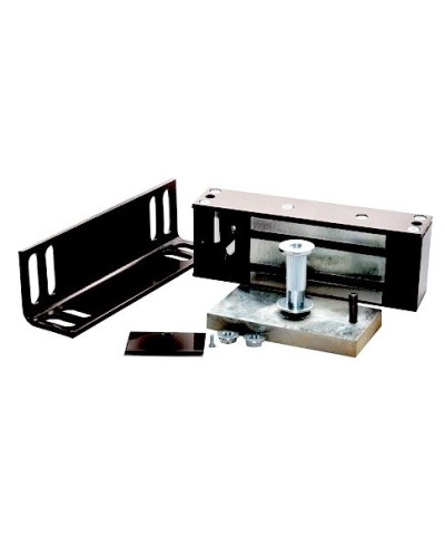 Замок электромагнитный Олевс М2-400 с уголком черный в Петропавловске-Камчатском Электромагнитные замки Pintop.ru