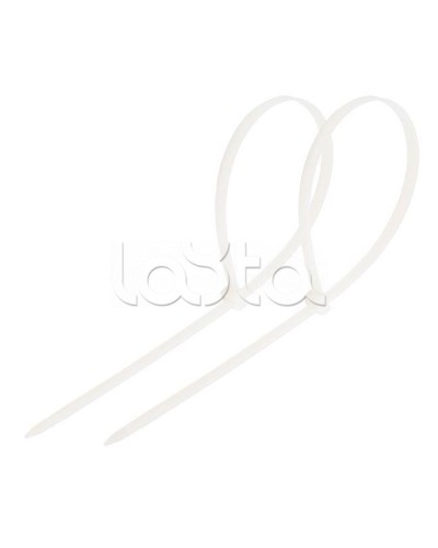 Стяжка нейлоновая неоткрывающаяся, безгалогенная (halogen free) 300x3.6мм, белая (100 шт) в Петропавловске-Камчатском Стяжки-хомуты Pintop.ru