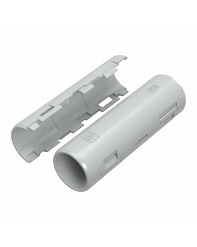 Муфта разборная d20 мм атмосферостойкая серая (10шт/320шт уп/кор) Промрукав (PR13.0430) в Петропавловске-Камчатском Повороты, муфты, тройники Pintop.ru