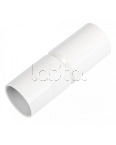 Патрубок-муфта белая д25 (40шт/480шт уп/кор) Промрукав (PR.01725б) в Петропавловске-Камчатском Повороты, муфты, тройники Pintop.ru