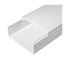 Кабель-канал белый 2-й замок в п/э 100х40 (24м/уп) Промрукав PR.0510041