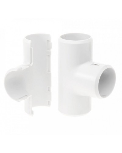 Тройник разборный белый д25 (30шт/300шт уп/кор) Промрукав (PR.07325б) в Петропавловске-Камчатском Повороты, муфты, тройники Pintop.ru