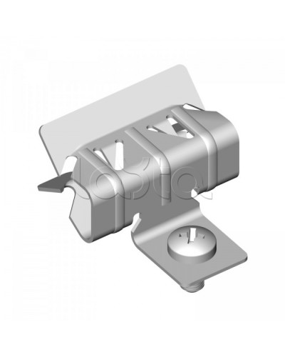 Зажим балочный 2-7 мм с отгибом и винтом М6х9 Промрукав (PR08.5818) в Петропавловске-Камчатском Аксессуары для лотков Pintop.ru