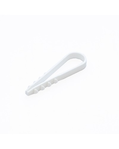 Дюбель-хомут для круглого кабеля d11-18 мм белый (100шт) Промрукав (PR08.6943) в Петропавловске-Камчатском Крепеж: Дюбели, шурупы, саморезы Pintop.ru