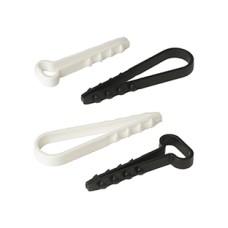 Дюбель-хомут для плоского кабеля 6-14 мм белый (10шт) Промрукав (PR08.6965)