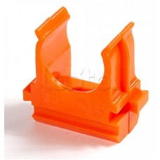 Крепёж-клипса для труб АБС-пластик оранжевая д16 в малой упаковке (10шт/1000шт уп/кор) Промрукав (PR13.0066)