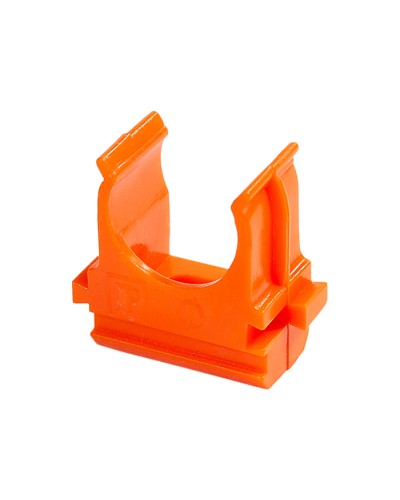 Крепёж-клипса для труб АБС-пластик оранжевая д32 (25шт/500шт уп/кор) Промрукав (PR13.0105) в Петропавловске-Камчатском Держатели, клипсы, скобы Pintop.ru