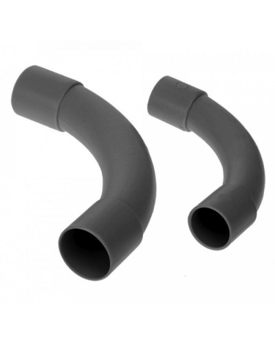 Соединитель угловой черный д32 (5шт/125шт уп/кор) Промрукав (PR13.0172) в Петропавловске-Камчатском Повороты, муфты, тройники Pintop.ru