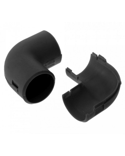 Соединитель угловой разборный черный д20 (5шт/550шт уп/кор) Промрукав (PR13.0174) в Петропавловске-Камчатском Повороты, муфты, тройники Pintop.ru