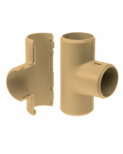 Тройник разборный сосна д32 (1шт/200шт уп/кор) Промрукав (PR13.0254) в Петропавловске-Камчатском Повороты, муфты, тройники Pintop.ru