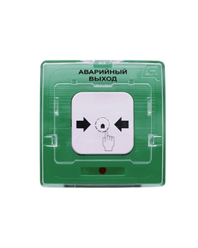 Устройство дистанционного пуска Рубеж УДП 513-10 Аварийный выход (зеленый) в Петропавловске-Камчатском Пожарные извещатели Pintop.ru