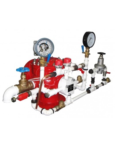 Узел управления спринклерный воздушный в комплекте с акселератором Спецавтоматика УУ-С100/1,6В3-ВФ.О4-01 в Петропавловске-Камчатском Устройства пуска водяного пожаротушения Pintop.ru