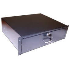 Ящик выдвижной 19", с замком, 1U, черный TWT TWT-CB-DRW-1U