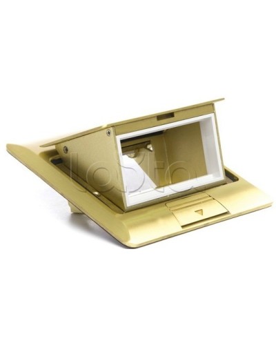 Люк в пол на 2 модуля (45х45мм), латунь Экопласт 70020 в Петропавловске-Камчатском Системы лючков и колонн Pintop.ru