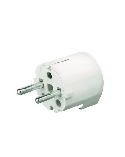 Вилка кабельная, бытовая с боковым вводом кабеля. Черная. IP20 16А 2P+E 230В DKC DIS13083N в Петропавловске-Камчатском Аксессуары для стоек и шкафов Pintop.ru