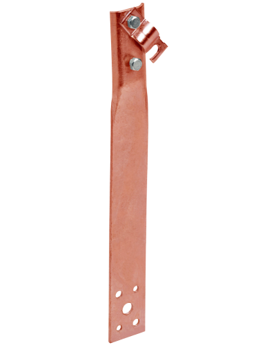 Держатель проводника круглого 6-10мм винтовой прямой h=80мм медь IEK (ZDP86-50-1-16-80) в Петропавловске-Камчатском Крепеж Pintop.ru