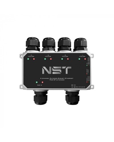 Уличный Ultra PoE удлинитель - коммутатор Gigabit Ethernet до 250м на 5 портов NST NS-EXSW-5GP/W в Петропавловске-Камчатском Дополнительное оборудование для сетей Pintop.ru