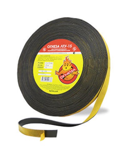 Лента термоуплотнительная ОгнезаОГНЕЗА-ЛТУ 1,5*15 мм., рулон 35 пог.м. в Петропавловске-Камчатском Дополнительное оборудование пожаротушения Pintop.ru