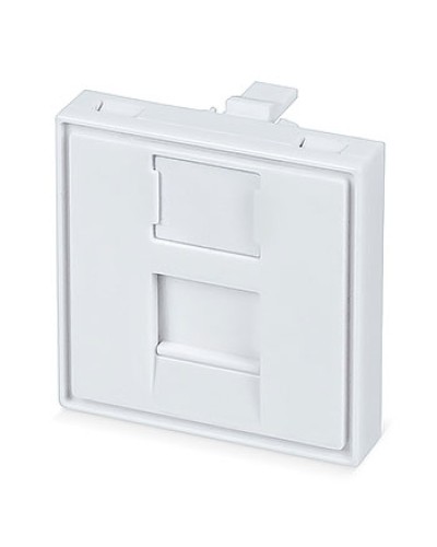 Вставка 45x45 (Mosaic) для 1 модуля формата Keystone Jack (FP-45-1M) Пожтехкабель СКС (202-031) (аналог Mosaic) в Петропавловске-Камчатском Модули Keystone Pintop.ru