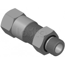 Кабельный ввод с резьбой G1/2 мм для прокладки кабеля в металлорукаве РЗ-ЦП-12, с уплотнением кабеля и проходным диаметром кабеля d=6-10 мм Спектрон КВМ-12/10-М-G1/2