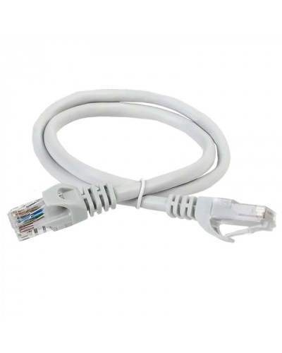 ITK Коммутационный шнур (патч-корд) кат.5Е UTP 1м серый (PC01-C5EU-1M) в Петропавловске-Камчатском Патчкорды (медные) Pintop.ru