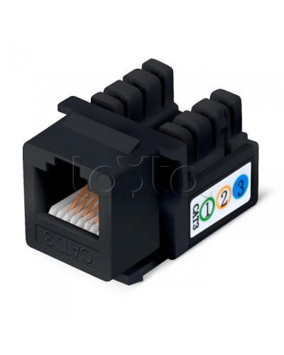 Вставка Cabeus KJ-RJ12-90-BK в Петропавловске-Камчатском Модули Keystone Pintop.ru