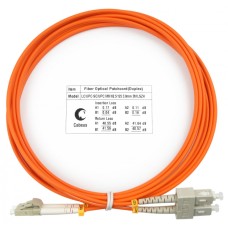 Шнур оптический duplex LC-SC 62,5/125 mm 3м LSZH Cabeus FOP-62-LC-SC-3m