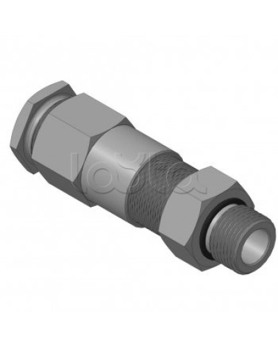 Кабельный ввод для бронированного кабеля с двойным уплотнением резьбой G1/2, внешним диаметром кабеля D=11-15 мм и проходным диаметром кабеля d=6-10 мм Спектрон КВБ-15/10-2У-М-G1/2 в Петропавловске-Камчатском Аксессуары для кабель-канала Pintop.ru