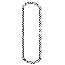 Цепь ручного редуктора (10m) C001 Came 119RICX001