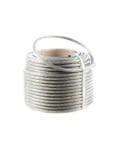 Трос стальной в ПВХ изоляции d=10.0 мм, катушка 50 метров REXANT (09-5300) в Петропавловске-Камчатском Крепежные изделия Pintop.ru