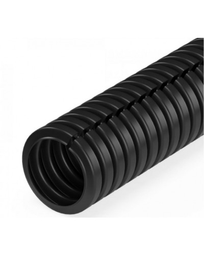 Труба гофрированная ПП лёгкая 350 Н безгалогенная (HF) разрезная черная д16 (25м/уп) Промрукав (PR02.0244) в Петропавловске-Камчатском Труба гофрированная Pintop.ru