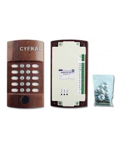 Блок вызова видеодомофона на 10 абонентов Цифрал M-10M/PVC в Петропавловске-Камчатском Блоки вызова многоабонентные Pintop.ru