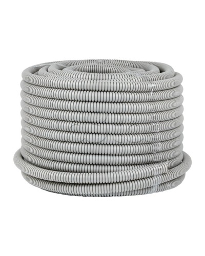 Труба гофр. ПВХ с протяжкой d20 мм (50 м) серая EKF-Plast (tg-z-20-50m) в Петропавловске-Камчатском Труба гофрированная Pintop.ru