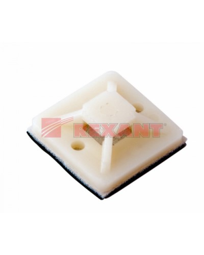 Площадка самоклеющаяся 20 х 20 мм 100 шт (10шт/уп) REXANT 07-2020 в Петропавловске-Камчатском Стяжки-хомуты Pintop.ru