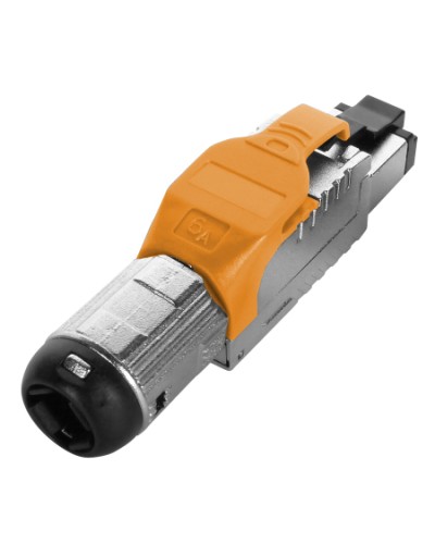 Разъем полевой оконцовки RJ-45 Hyperline (PLUE-8P8C-S-C6A-SH-OR) в Петропавловске-Камчатском Коннекторы Pintop.ru