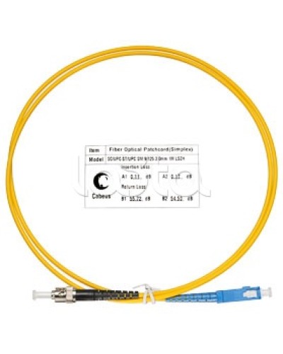 Патч-корд волоконно-оптический SM 9/125 simplex SC-ST LSZH (1 м) Cabeus FOP(s)-9-SC-ST-1m в Петропавловске-Камчатском Патч-корды оптические Pintop.ru