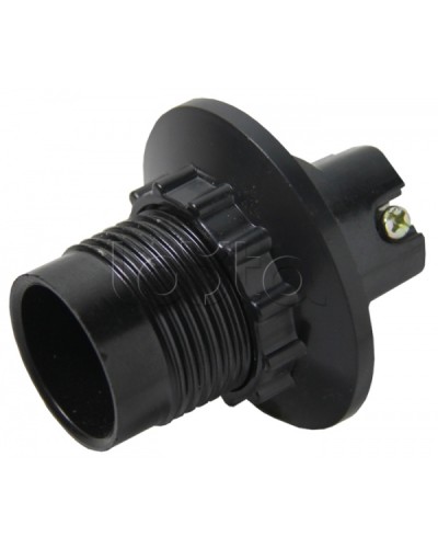 Патрон карболитовый с кольцом Е14 черный без наклейки EKF (LHC-E14-r) в Петропавловске-Камчатском Источники света(Лампы) Pintop.ru