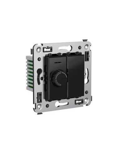 Диммер поворотный в стену, Avanti, Черный квадрат DKC 4402133 в Петропавловске-Камчатском Аксессуары для стоек и шкафов Pintop.ru